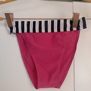 80’s Vintage Pink/Striped Bikini Bottoms